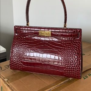 Tori Burch Lee Radziwill Croc Bag small